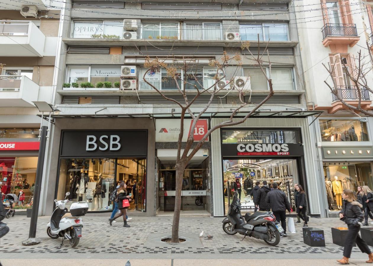 Apartamento Ag.Sofias Pedestrian Area Luxury Ap. & Big Balcony Tesalónica Exterior foto